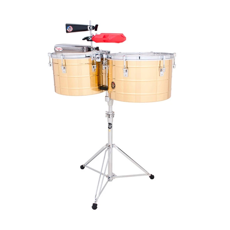 Timbales Lp Con Atril Laton Mod Lp B Servimusic