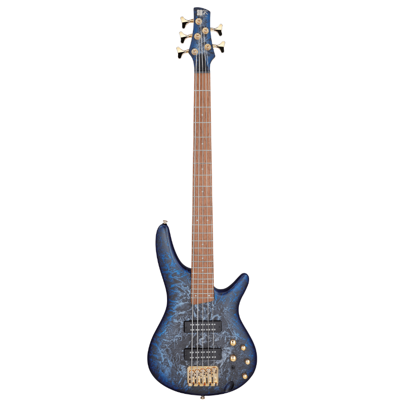 Bajo Electrico Ibanez Sr De Cuerdas Azul Texturizado Sombreado