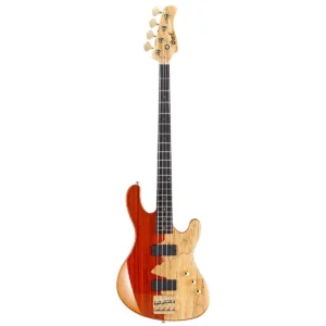 Bajo eléctrico Cort Jeff Berlin Rithimic de 4 cuerdas acabado natural