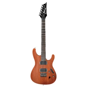 Guitarra eléctrica Ibanez S521-MOL de la serie S de cuerpo delgado esculpido en acabado caoba natural al aceite.