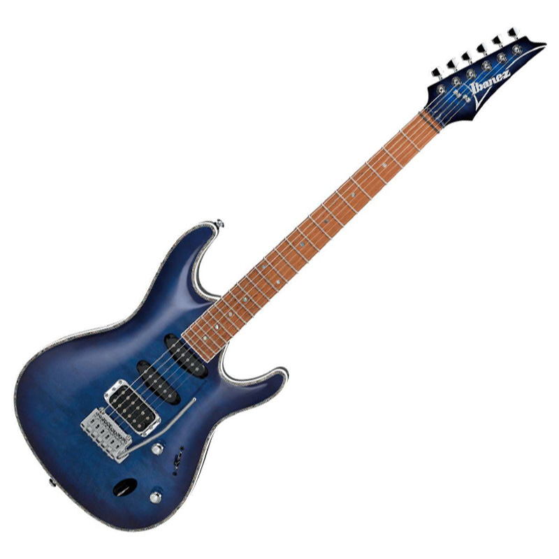 GUITARRA ELECTRICA IBAÑEZ SA AZUL SOMBREADO NEGRO MOD. SA360NQM-SPB - Image 3
