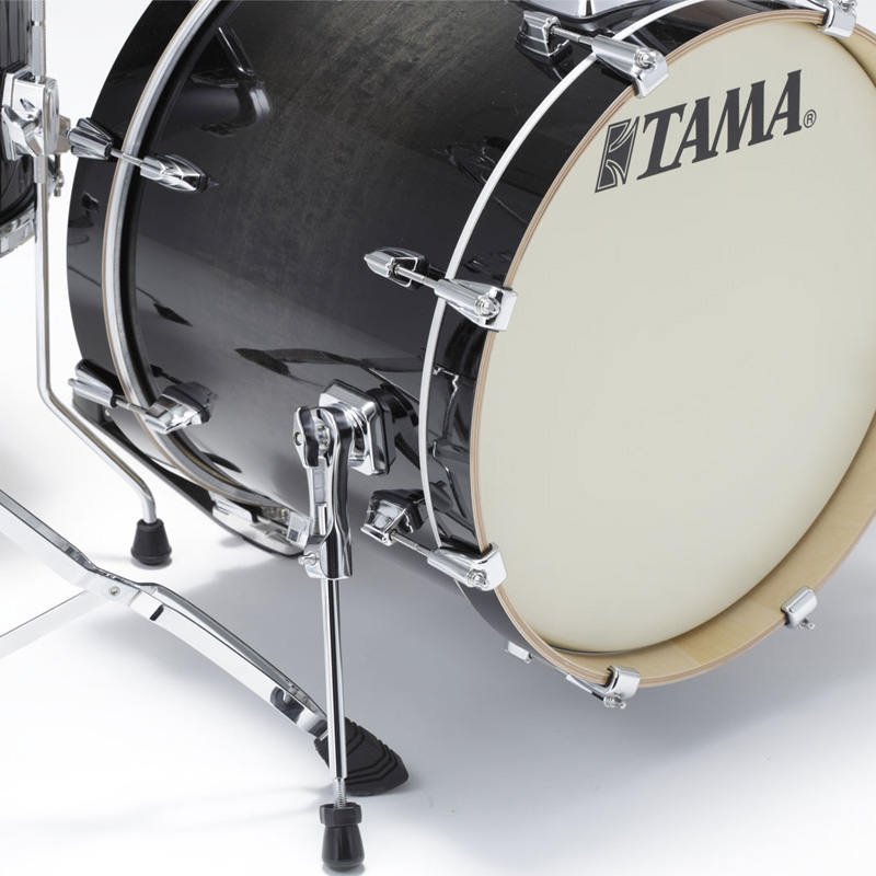 BATERIA TAMA SUPERSTAR CLASSIC MAPLE DE 4 PZAS. NEGRO TRANSPARENTE SOMBREADO CON ATRILES MOD. CL48S-TPB - Image 3