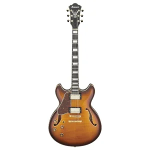 Guitarra eléctrica semihueca para zurdos Ibanez AS93FML-VLS acabado Violin Sunburst