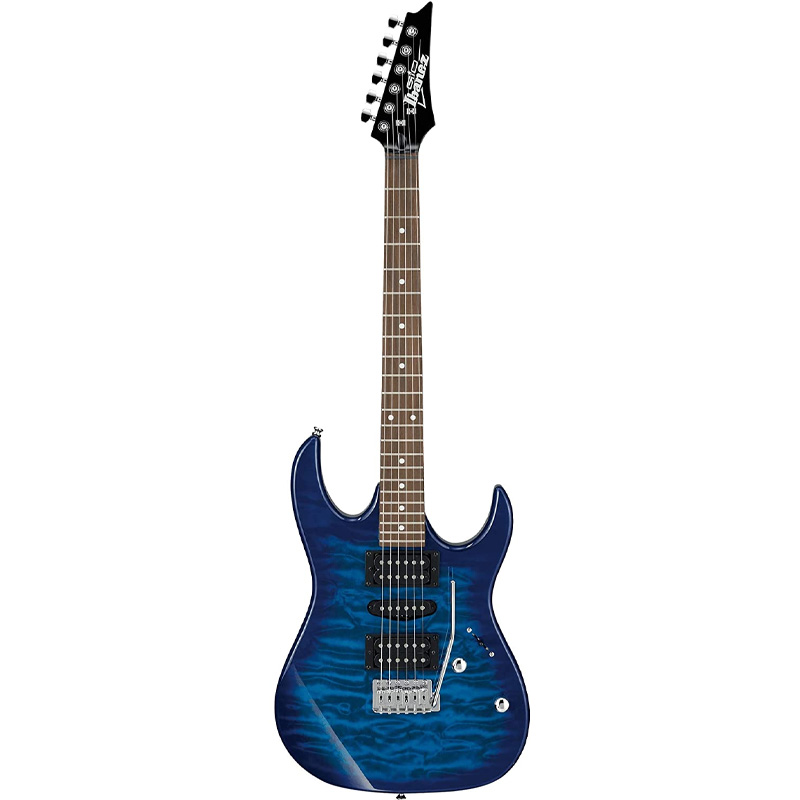 GUITARRA ELECTRICA IBANEZ RX AZUL SOMBREADO TRANSPARENTE MOD. GRX70QA-TBB