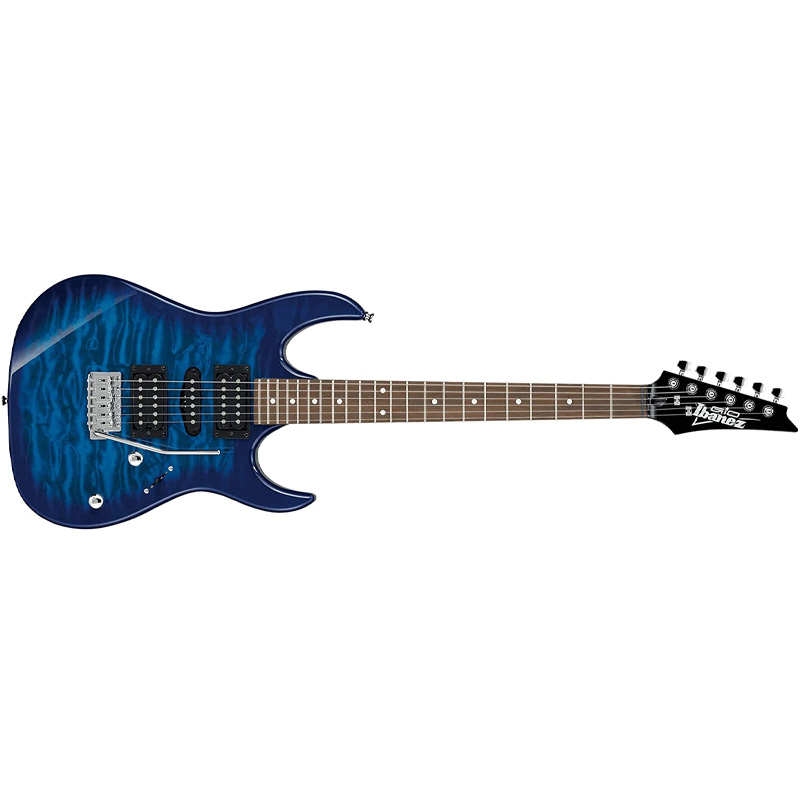 GUITARRA ELECTRICA IBANEZ RX AZUL SOMBREADO TRANSPARENTE MOD. GRX70QA-TBB - Image 3