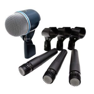 PAQUETE DE 4 MICROFONOS PARA BATERIA, SHURE MOD. DMK57-52