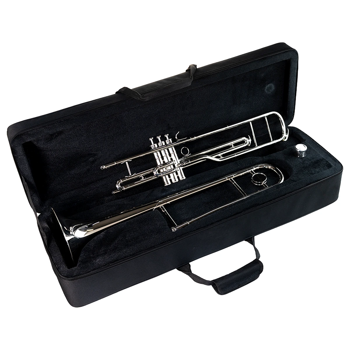 Trombón de émbolos en Do niquelado Silvertone SLTB002