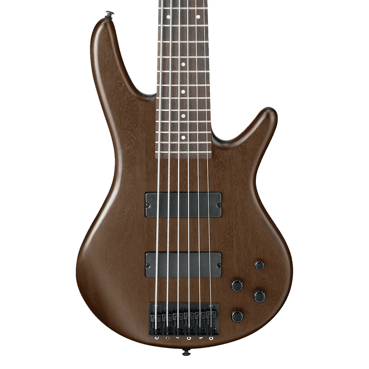 Bajo eléctrico de 6 cuerdas Ibanez GSR206B-WNF acabado Walnut Flat