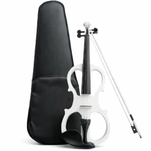 Compra el violín eléctrico Andolini A-VIO-EL-4/4WH. Diseño blanco moderno, preamplificador activo y salida de auriculares. ¡El set completo con arco y estuche aquí!