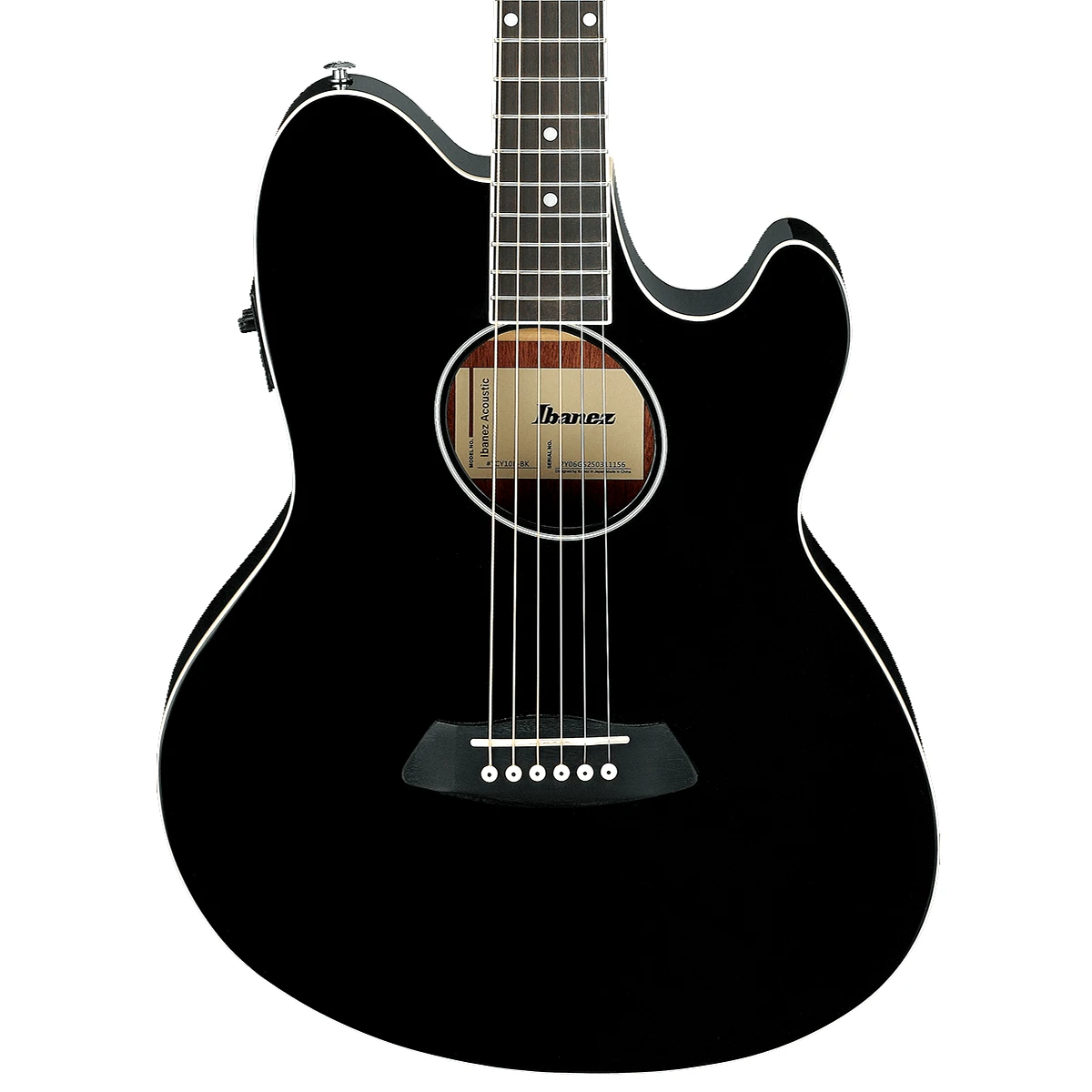 Guitarra electroacústica Ibanez Talman TCY10E-BK