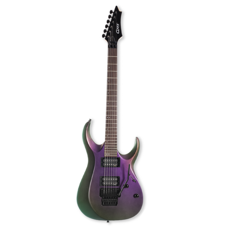 guitarra eléctrica cort morado X300