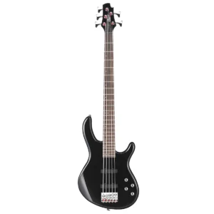 Bajo eléctrico de 5 cuerdas Cort Action Bass V Plus BK en acabado negro brillante con pastillas JJ