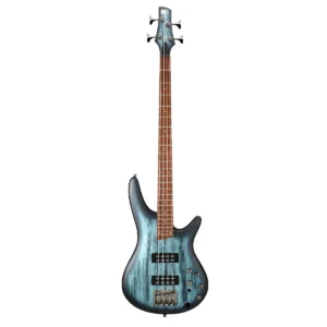 Bajo eléctrico de 4 cuerdas Ibanez SR300E-SVM en acabado mate azul Sky Veil Matte con pastillas PowerSpan