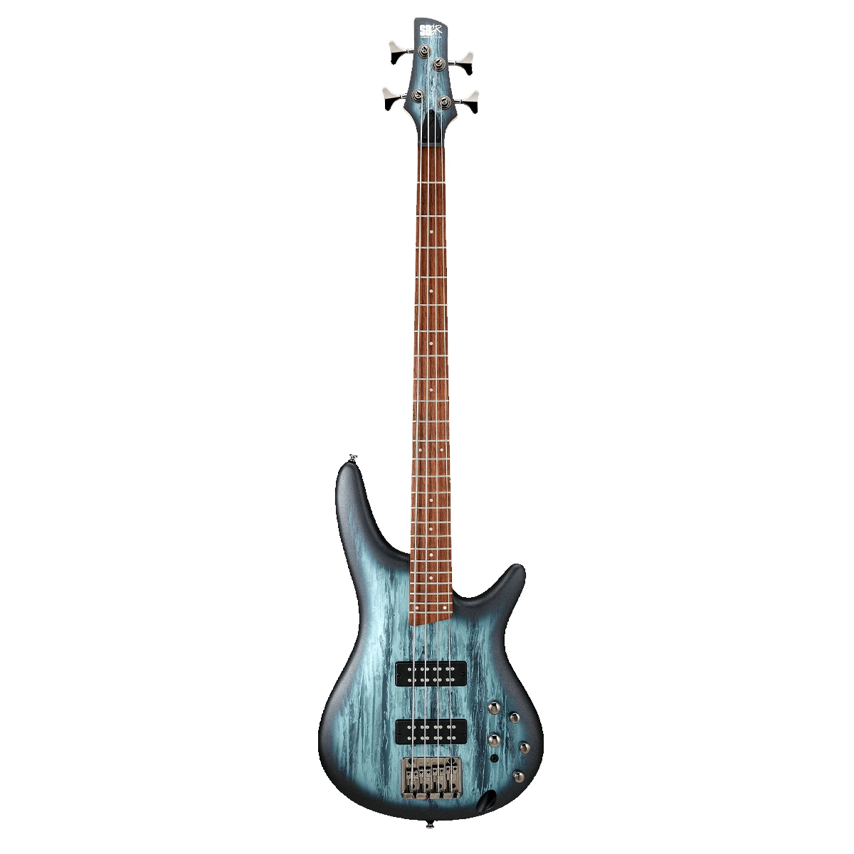 Bajo eléctrico de 4 cuerdas Ibanez SR300E-SVM en acabado mate azul Sky Veil Matte con pastillas PowerSpan