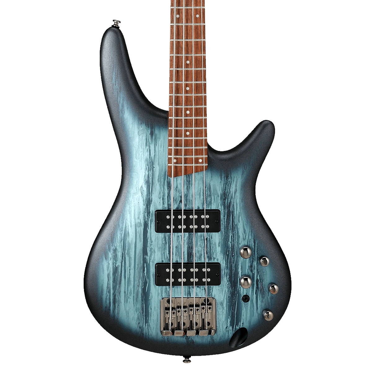 Bajo eléctrico de 4 cuerdas Ibanez SR300E-SVM en acabado mate azul Sky Veil Matte con pastillas PowerSpan