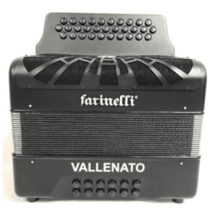 ACORDEON BOTONES BEA NEGRO CON 5 VOCES FARINELLI PREMIUM MOD. 3012SINHG
