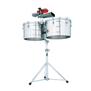 TIMBALES LP ''PRESTIGE'' 15 & 16 CON ATRIL, CROMADOS MOD. LP1516-S