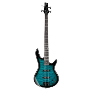 Bajo eléctrico Ibanez GSR280QA-TMS de 4 cuerdas con tapa de arce acolchado y acabado Tri Fade Burst