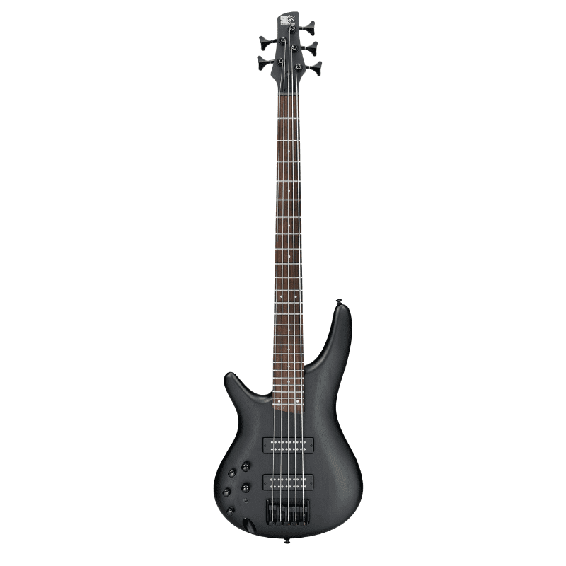 BAJO ELECTRICO IBANEZ ''SR'' ZURDO, DE 5 CUERDAS, NEGRO VETEADO MOD. SR305EBL-WK