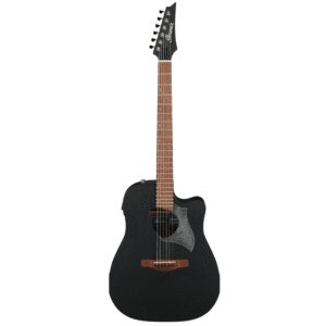 GUITARRA ELECTROACUSTICA IBANEZ ''ALTSTAR'' NEGRO EROSIONADO MOD. ALT20-WK