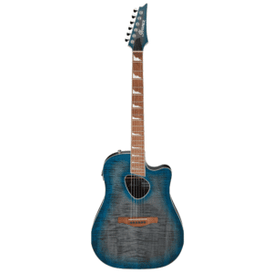 GUITARRA ELECTROACUSTICA IBANEZ ''ALTSTAR'' GRIS TRANSPARENTE/SOMBREADO AZUL MOD. ALT30FM-BDB