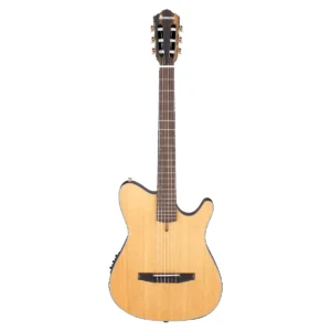Guitarra Electracústica Ibanez FRH10N Natural con cuerpo delgado.