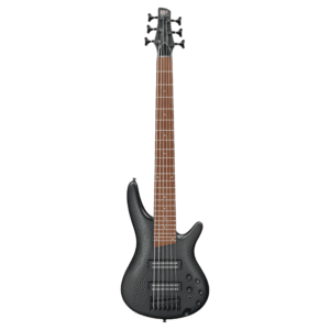 BAJO ELECTRICO IBANEZ ''SR'' DE 6 CUERDAS, NEGRO VETEADO MOD. SR306EB-WK