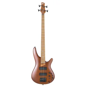 Bajo eléctrico de 4 cuerdas Ibanez SR500E-BM en acabado madera marrón mate con pastillas Bartolini BH2.