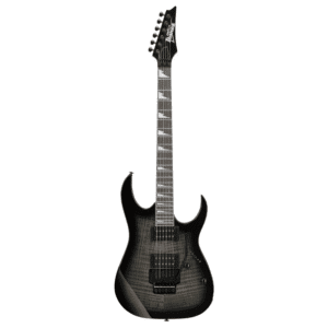GUITARRA ELECTRICA IBANEZ ''GIO RG'' ENTINTADA NEGRA/SOMBREADO NEGRO MOD. GRG320FA-TKS