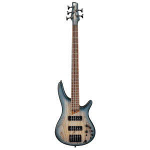 BAJO ELECTRICO IBANEZ ''SR'' DE 5 CUERDAS, NATURAL/SOMBREADO AZUL MATE MOD. SR605E-CTF