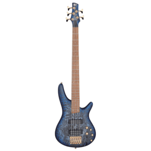 BAJO ELECTRICO IBANEZ ''SR'' DE 5 CUERDAS, AZUL TEXTURIZADO/SOMBREADO AZUL MATE MOD. SR305EDX-CZM
