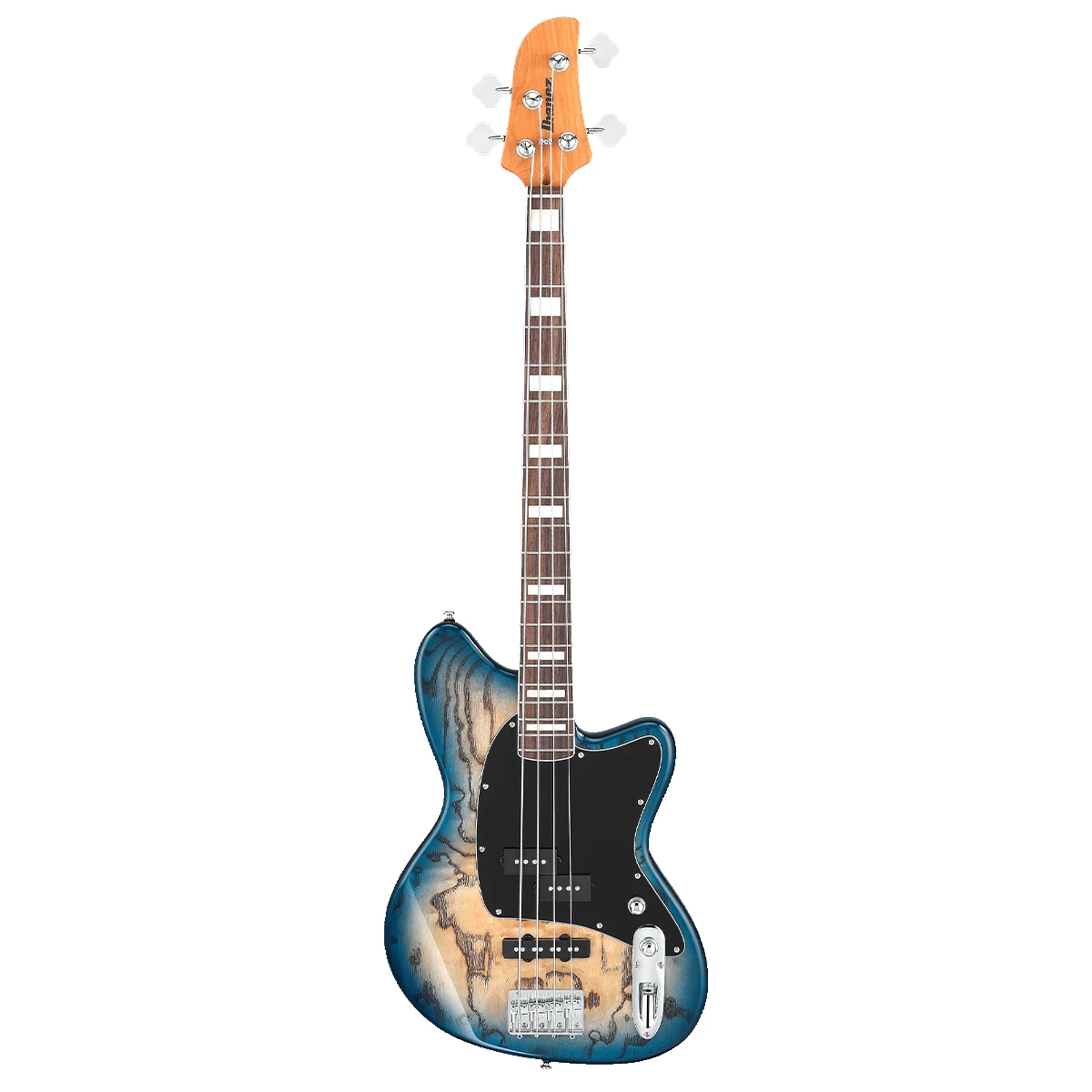 Bajo eléctrico de 4 cuerdas Ibanez Talman TMB400TA-CBS acabado Cosmic Blue Starburst