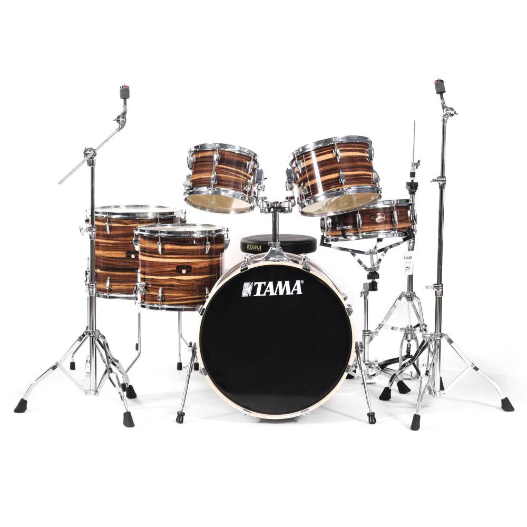 BATERIA TAMA ''IMPERIALSTAR'' DE 6 PZAS. TECA CAFÉ CON ATRILES Y ...