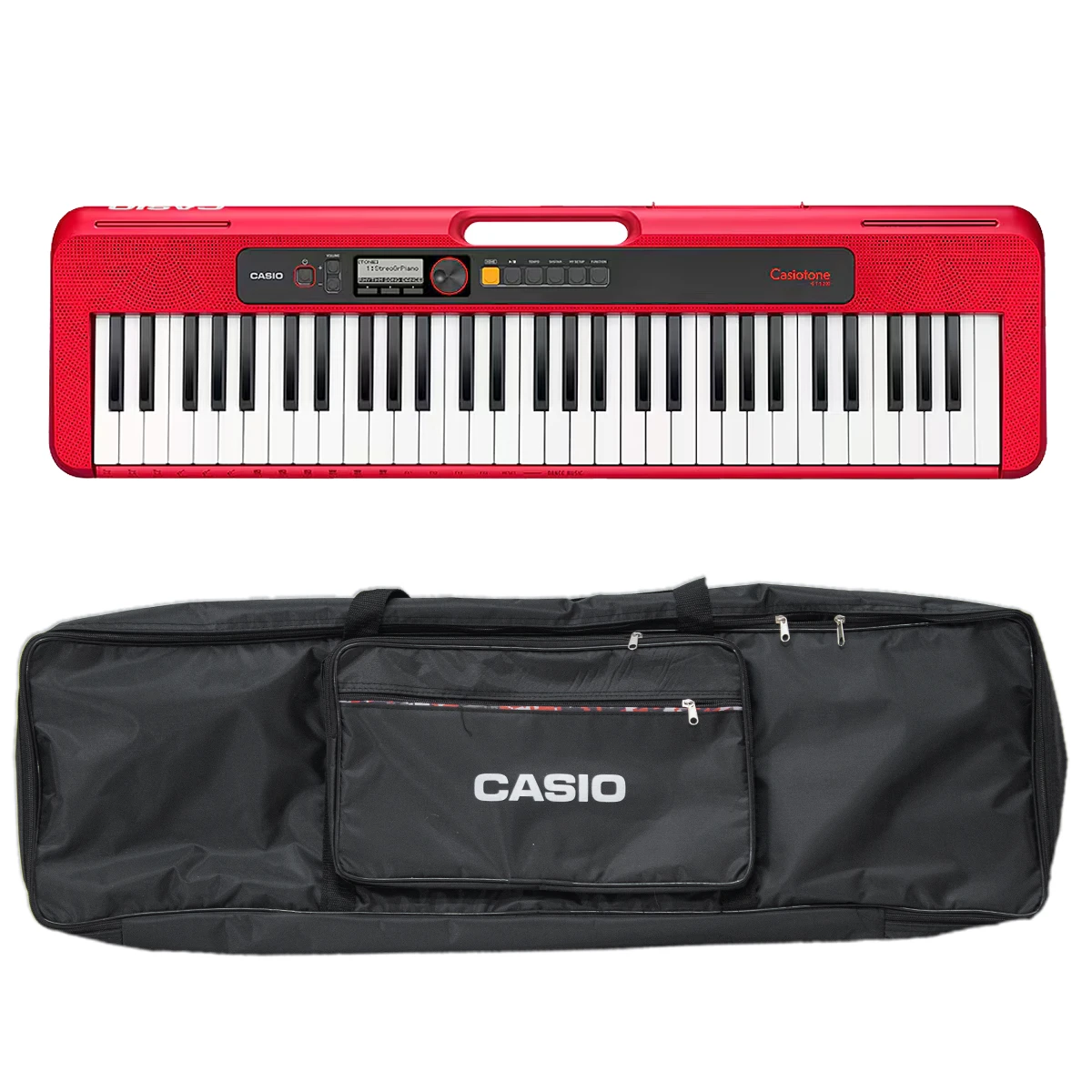 CASIO Teclado Portátil Casiotone CT-S200 de 61 Teclas con Modo Dance Music | 400 Tonos y 77 Ritmos Integrados