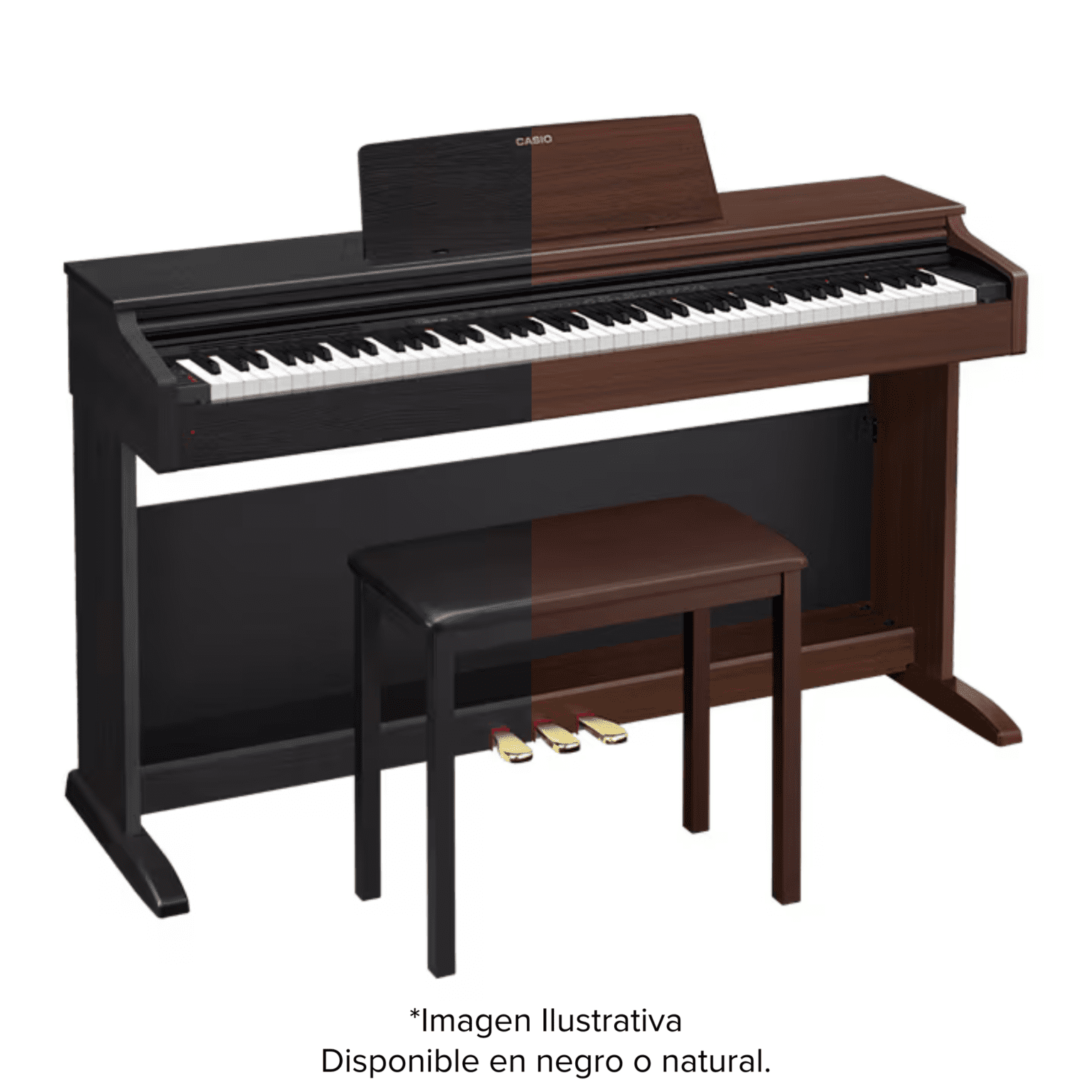 PIANO DIGITAL CASIO SERIE “CELVIANO” MOD. AP-270 (INCLUYE MUEBLE Y BANCA)