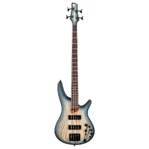 Bajo eléctrico de 4 cuerdas Ibanez SR600E-CTF en acabado azul mate Cosmic Blue con pastillas Nordstrand Big Break