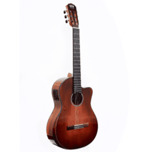 GUITARRA ELECTROACUSTICA TRES PINOS, CAFE TRANSPARENTE MOD. TPCE-0700 BR