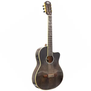 Tres Pinos TPCES-0600 BK | Guitarra Electroacústica Cutaway | Negro Brillante