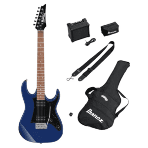GUITARRA ELECTRICA IBANEZ JUMPSTART AZUL CON COMBO Y ACCESORIOS MOD. IJRX20N-BL