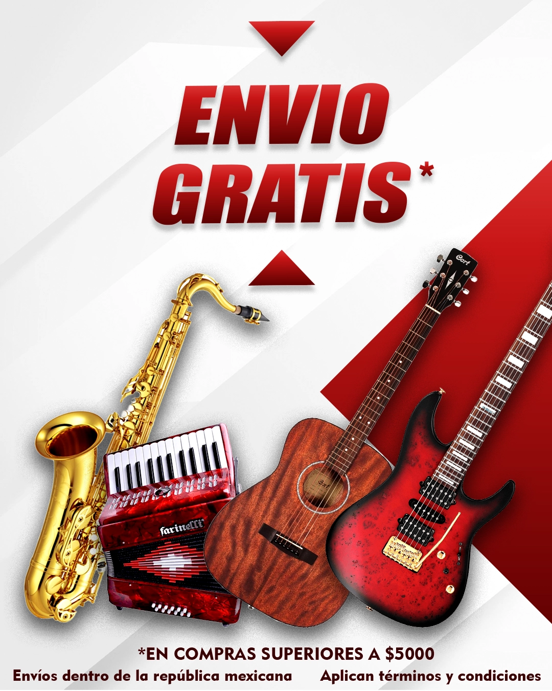 Tienda de Instrumentos Musicales con Envío Gratis a todo México | SERVIMUSIC