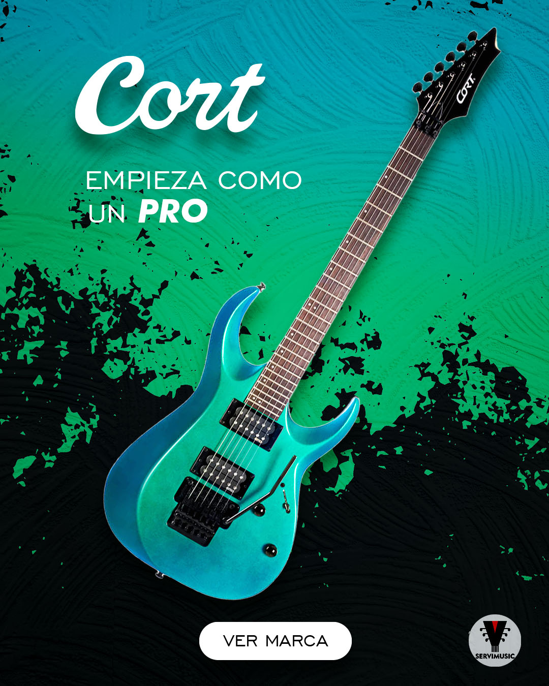 Guitarras eléctricas y acústicas Cort en Servimusic México - Distribuidor Autorizado