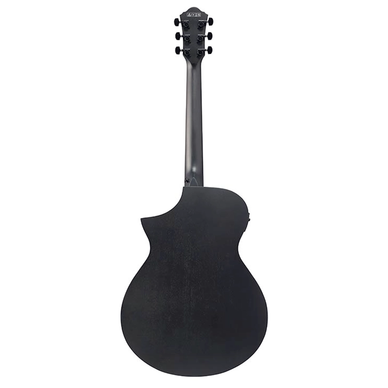 Guitarra electroacústica Ibanez AEWC621-BOT acabado negro mate Black Out