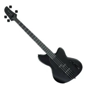 Bajo eléctrico Ibanez Talman TMB420B-BKF color negro mate con pastillas Dynamix.
