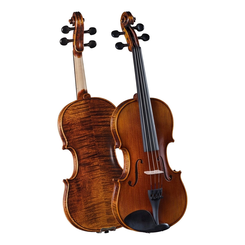 Violín Cremona SV-588 tamaño 4/4 con vetas de arce europeo flamígero y acabado al aceite