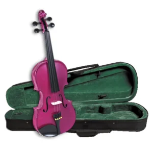 Violín Cremona SV-75RS tamaño 4/4 color rojo brillante con estuche y accesorios