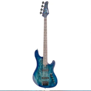 Bajo eléctrico Cort GB-Fusion 4 BB color Blue Burst con mástil de arce tostado y electrónica activa
