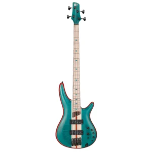 Bajo eléctrico Ibanez SR1420B-CGL serie Premium color verde caribeño con tapa de arce flameado