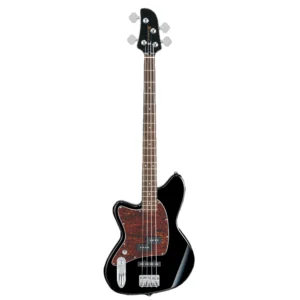 Bajo eléctrico para zurdos Ibanez TMB100L-BK serie Talman color negro brillante con golpeador tortoise