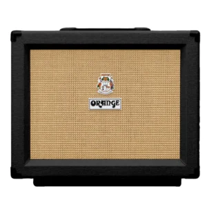 Gabinete Orange PPC112 BK en color negro con altavoz Celestion Vintage 30 de 12 pulgadas y trasera cerrada