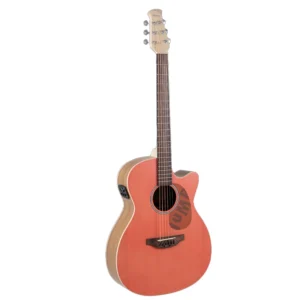 Guitarra electroacústica Applause AEO69-O serie Jump color Peach acabado mate con tapa sólida de abeto